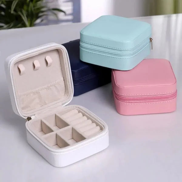 Jewelry Storage Box Leather (random Color)