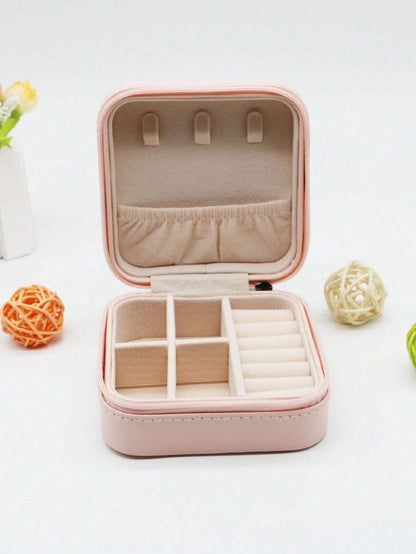 Jewelry Storage Box Leather (random Color)