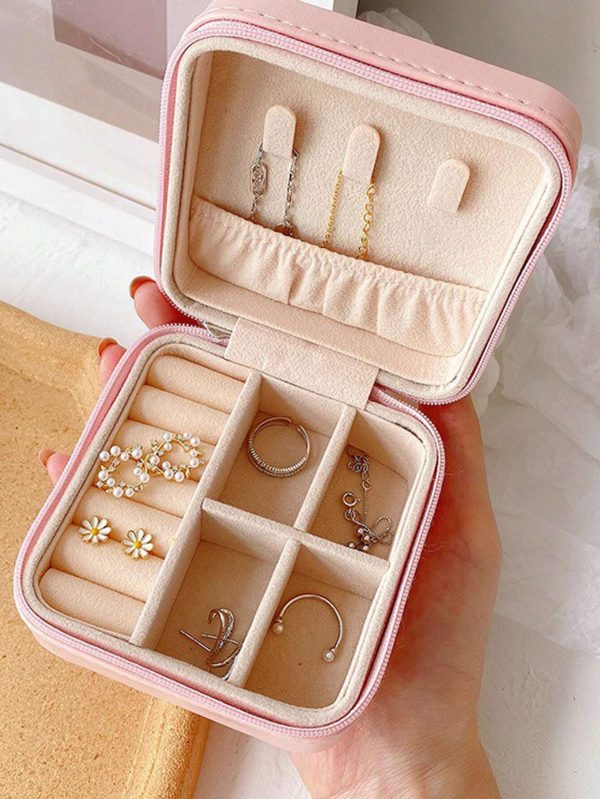 Jewelry Storage Box Leather (random Color)