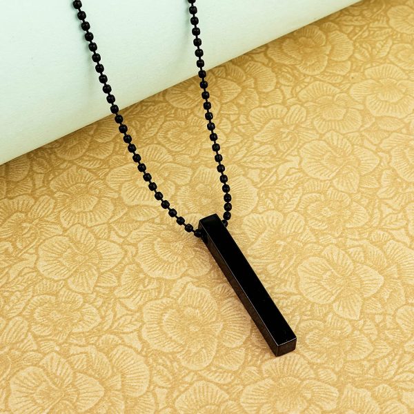 Vertical Bar Necklace Locket Chain For Boys Girls Neck Chain For Men With Locket Men`s