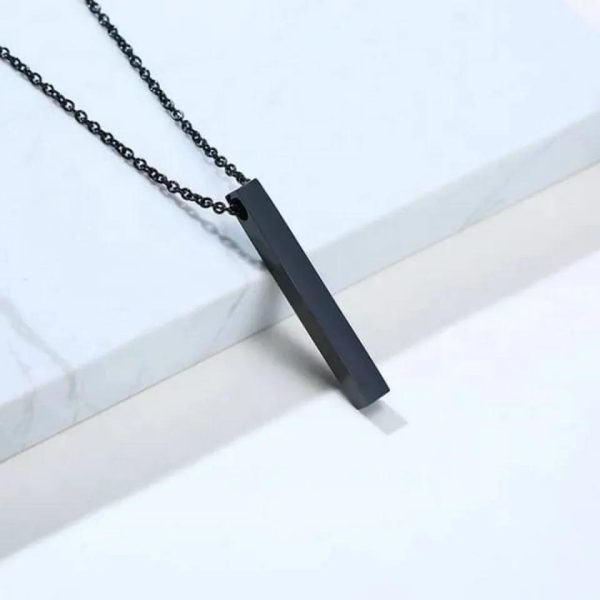 Vertical Bar Necklace Locket Chain For Boys Girls Neck Chain For Men With Locket Men`s