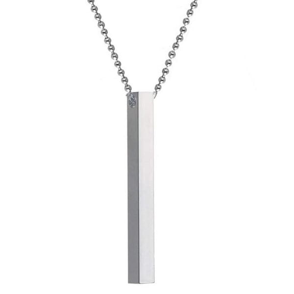 Vertical Bar Necklace Locket Chain For Boys Girls Neck Chain For Men With Locket Men`s