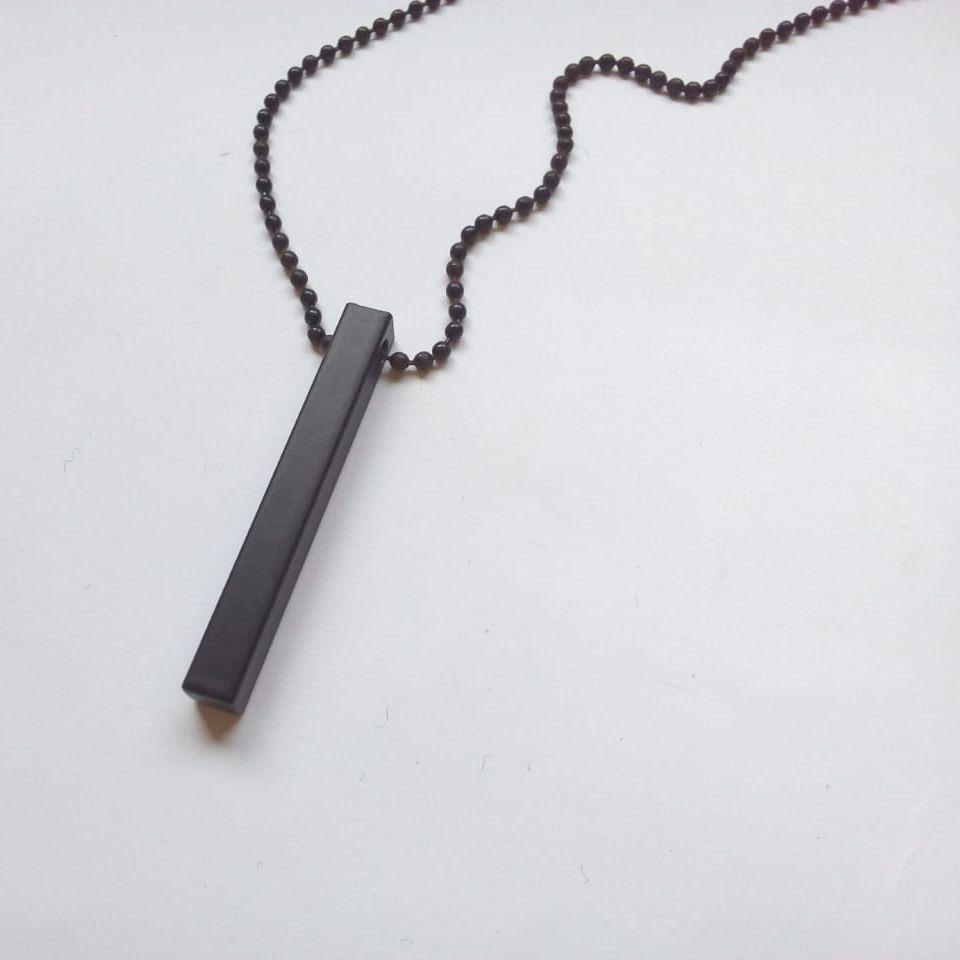 Vertical Bar Necklace Locket Chain For Boys Girls Neck Chain For Men With Locket Men`s