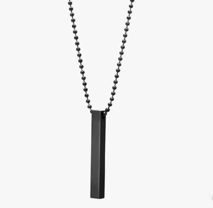 Vertical Bar Necklace Locket Chain For Boys Girls Neck Chain For Men With Locket Men`s